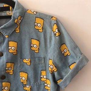 Bart Simpson Button Down Tee